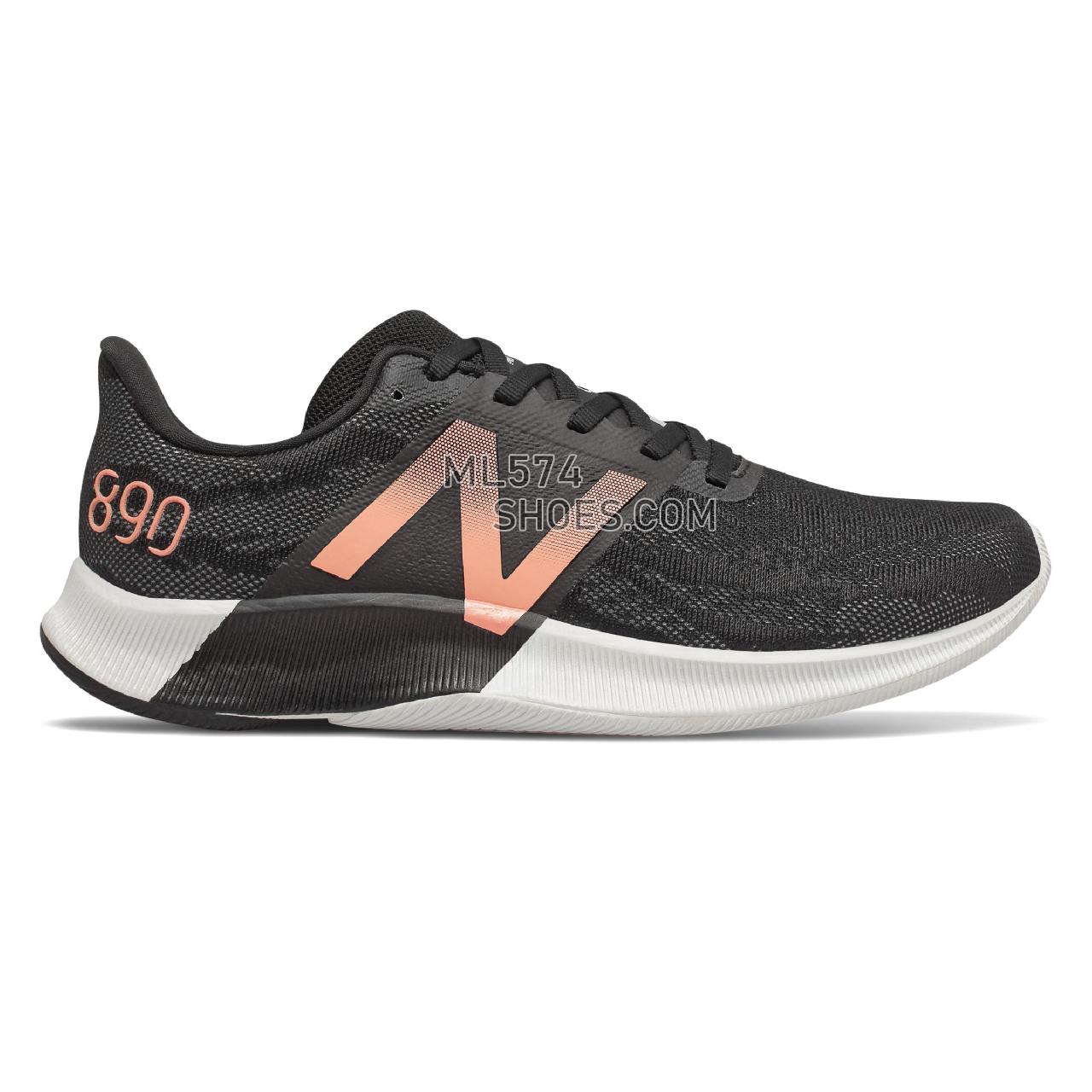New Balance FuelCell 890v8 - Women's 800 Series - Thunder with Ginger Pink - W890GM8