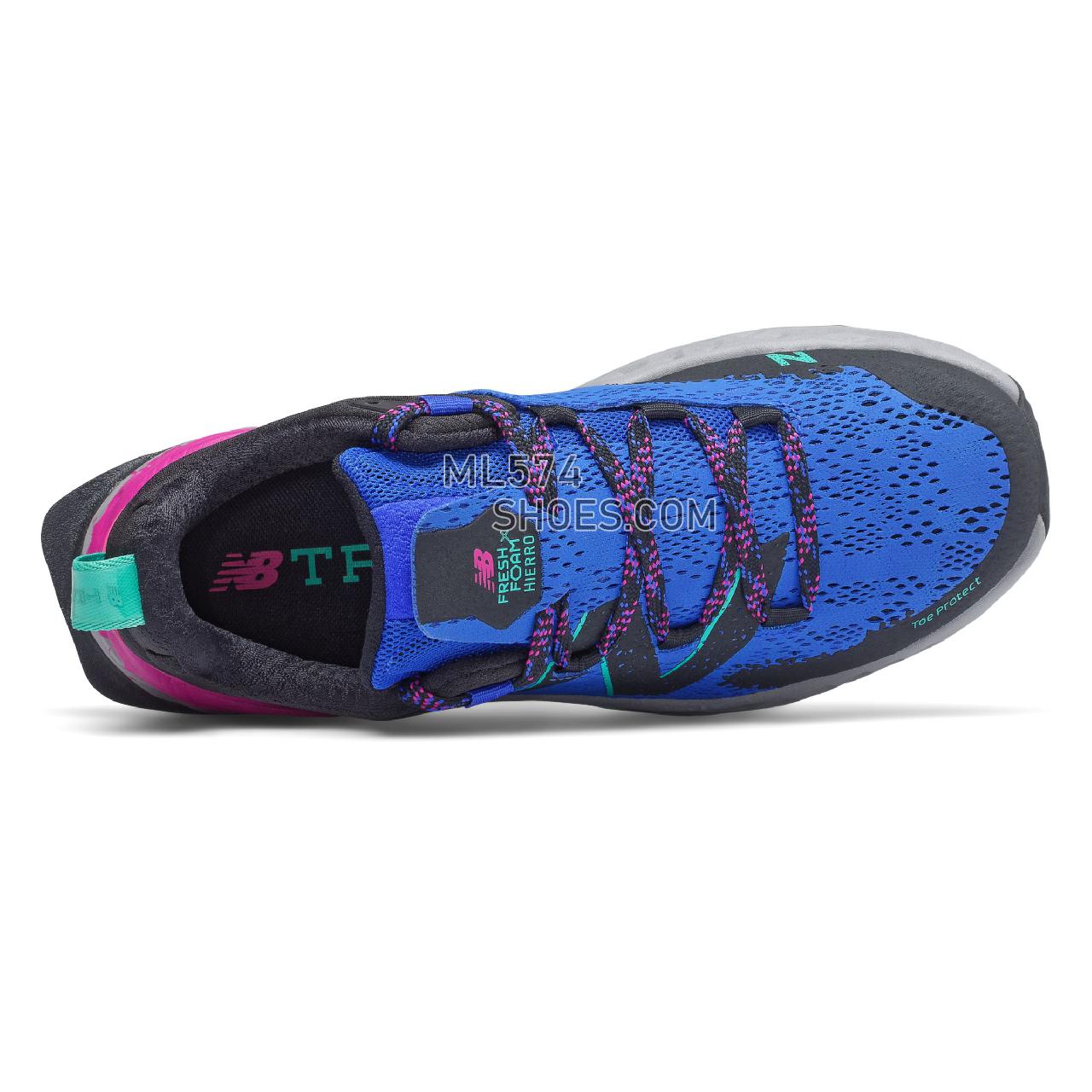 New Balance Fresh Foam Hierro v5 - Women's Trail Running - Cobalt with Poison Berry - WTHIERC5