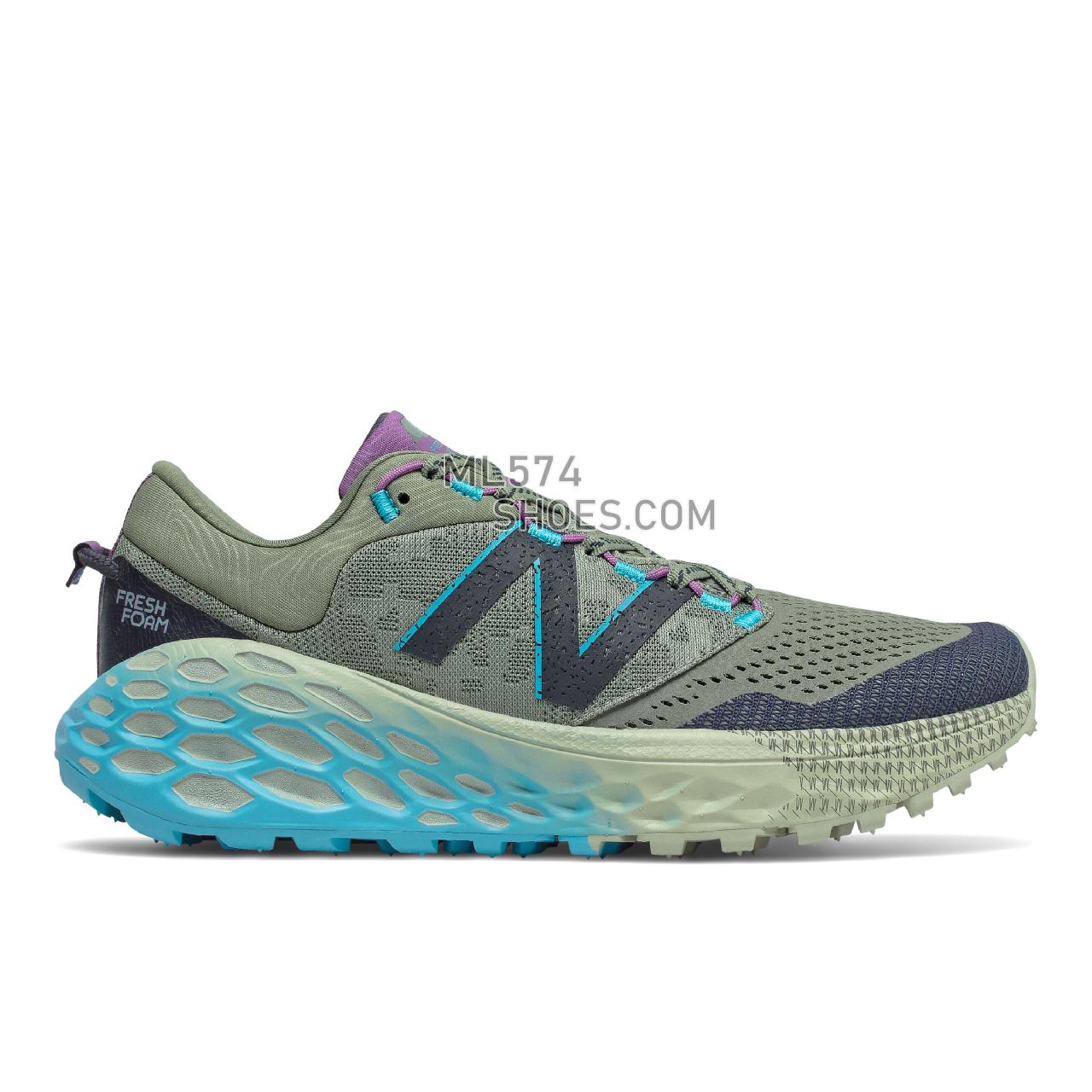 New Balance Fresh Foam More Trail v1 - Women's Trail Running - Celadon with Virtual Sky - WTMORCV