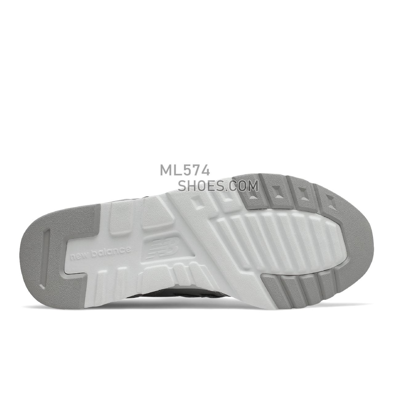 New Balance 997H - Women's Classic Sneakers - Silver Metallic with Rain Cloud - CW997HML