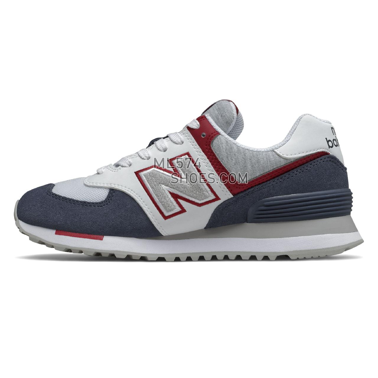 New Balance 574 Sky Lite - Women's Classic Sneakers - Natural Indigo with Neo Crimson - WL574VAB