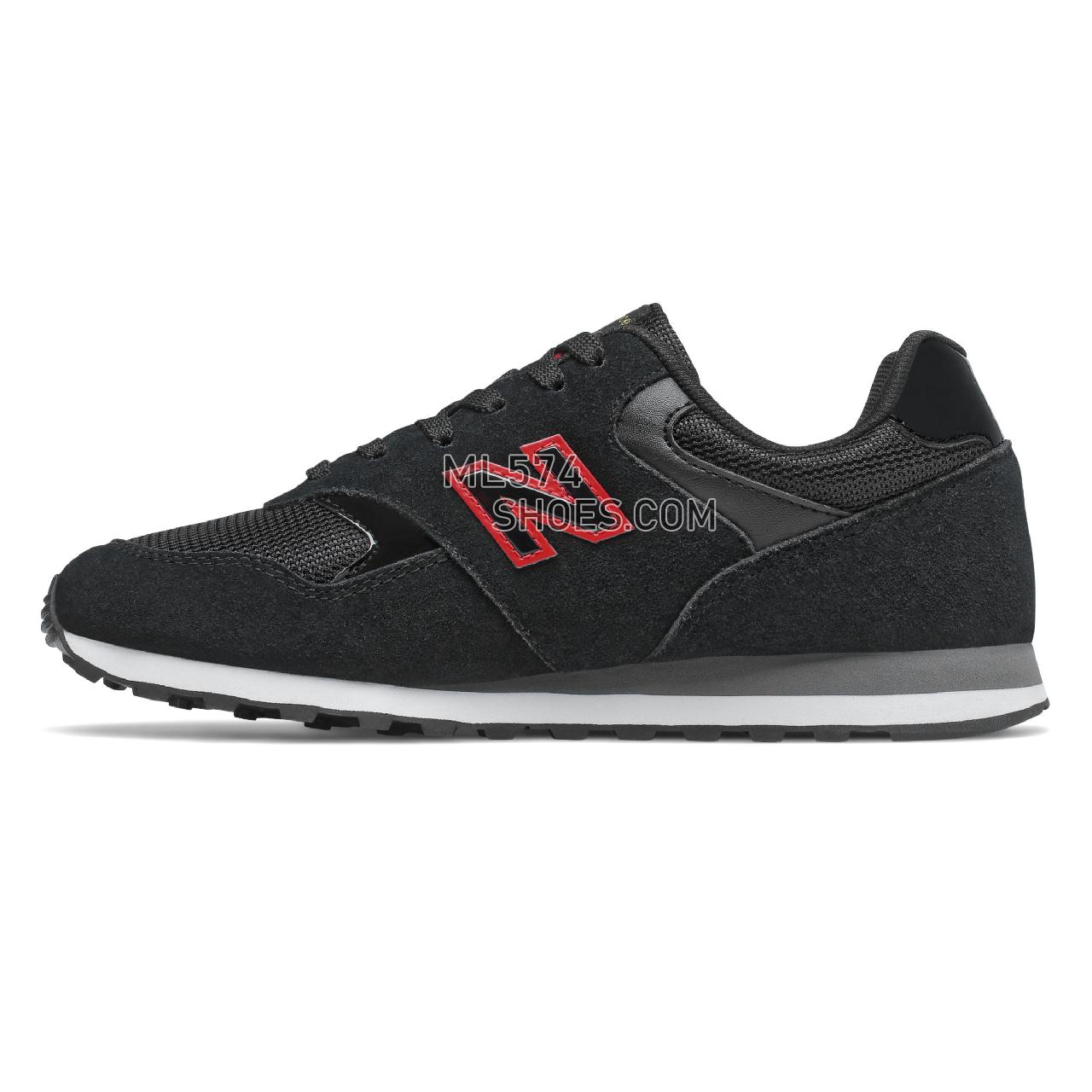 New Balance 393 - Women's Classic Sneakers - Black with Red - WL393MA1