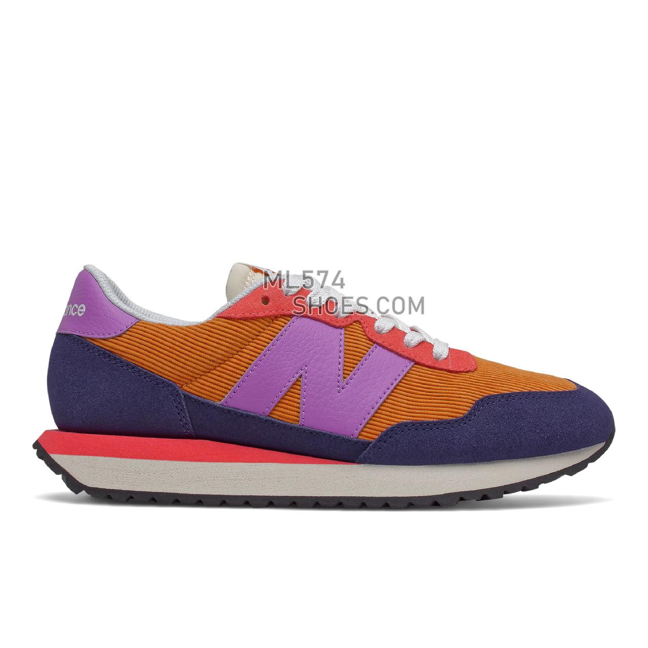New Balance 237 - Women's Classic Sneakers - Night Tide with Heliotrope - WS237WT1