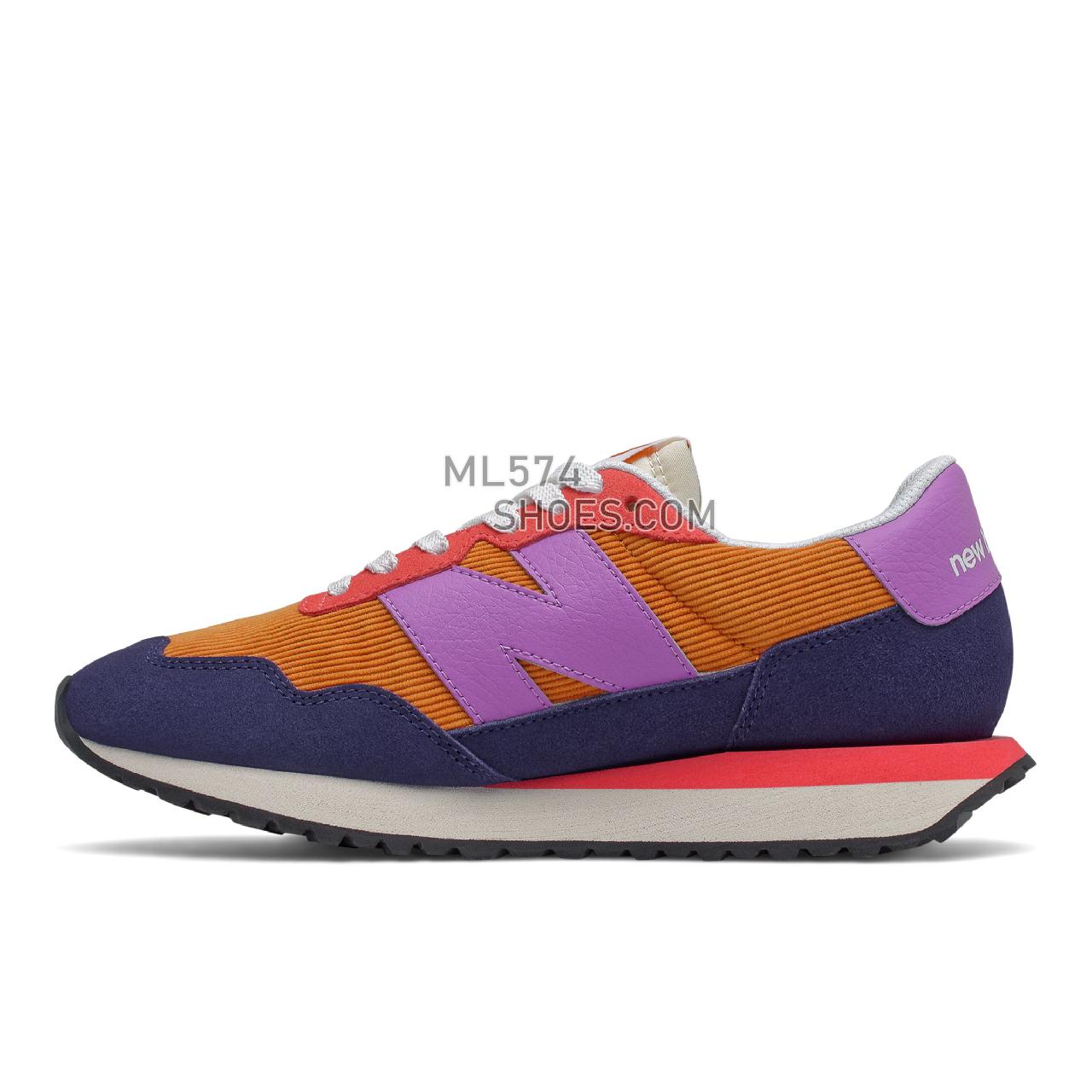 New Balance 237 - Women's Classic Sneakers - Night Tide with Heliotrope - WS237WT1