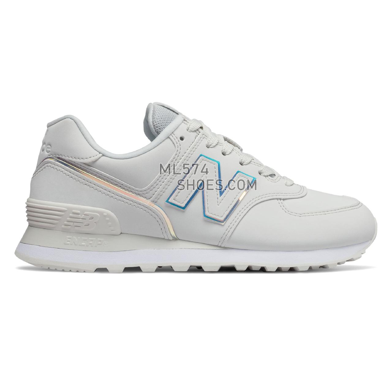 New Balance 574 - Women's Classic Sneakers - Nimbus Cloud with White - WL574CLD