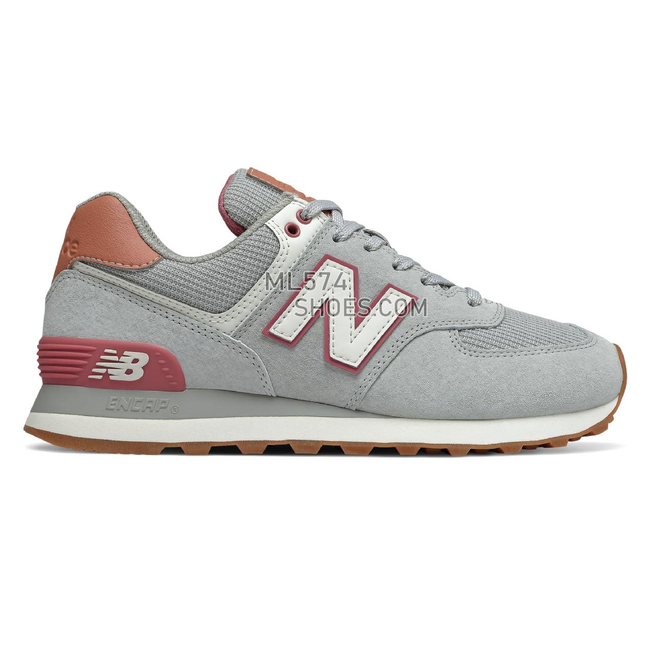New Balance 574 - Women's Classic Sneakers - Rain Cloud with Off Road - WL574BCZ