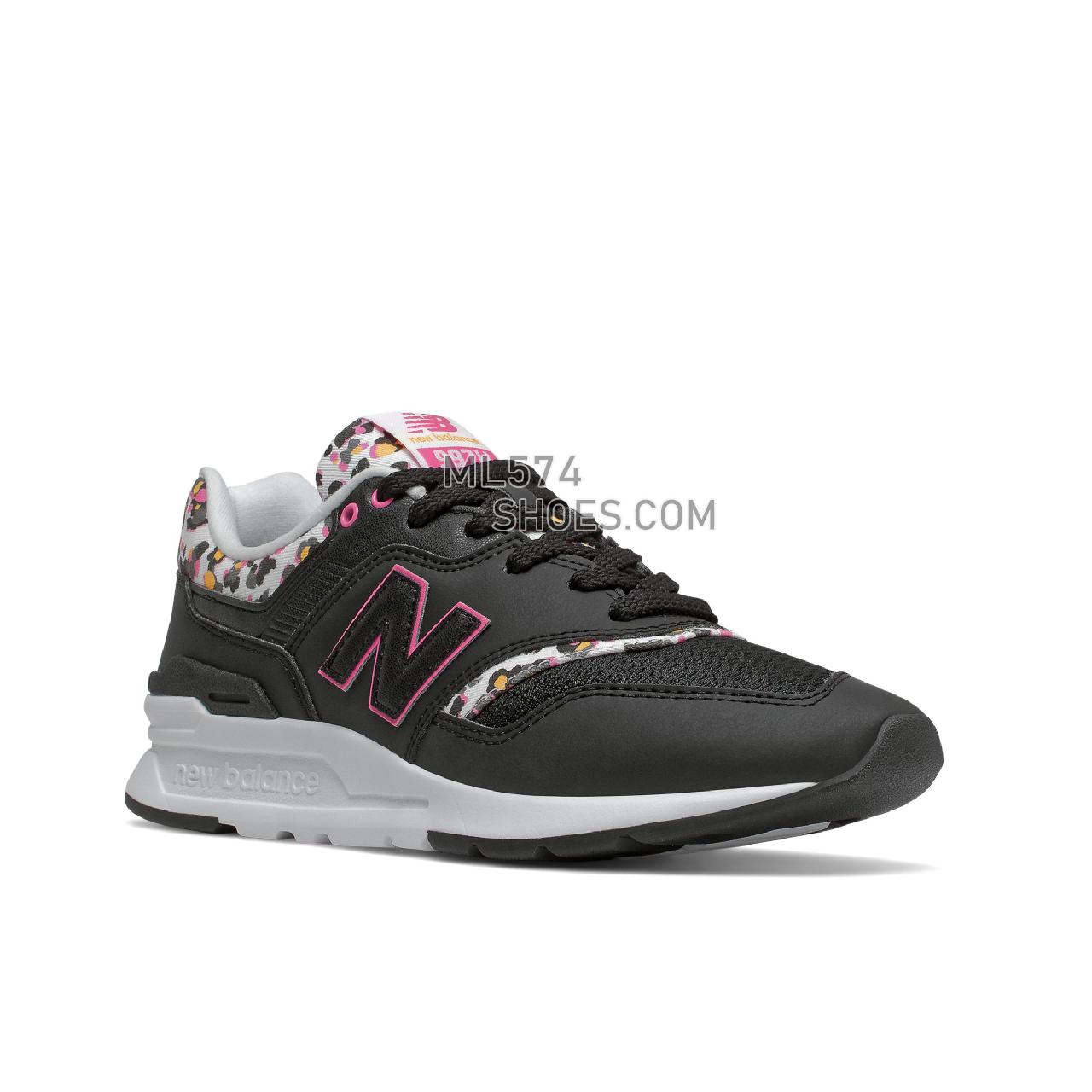 New Balance 997H - Women's Classic Sneakers - Black with White - CW997HGD