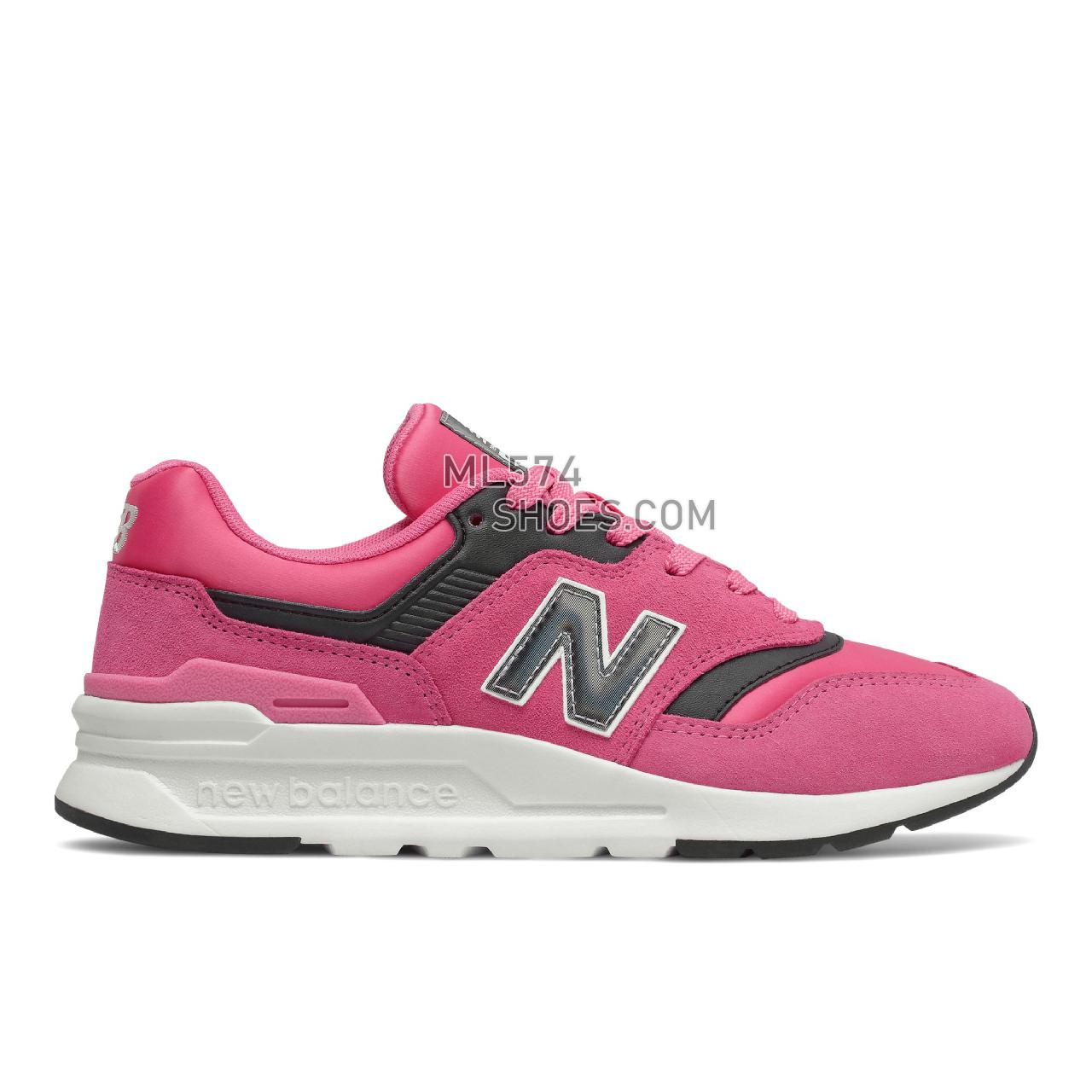 New Balance 997H - Women's Classic Sneakers - Sporty Pink with Black - CW997HLL