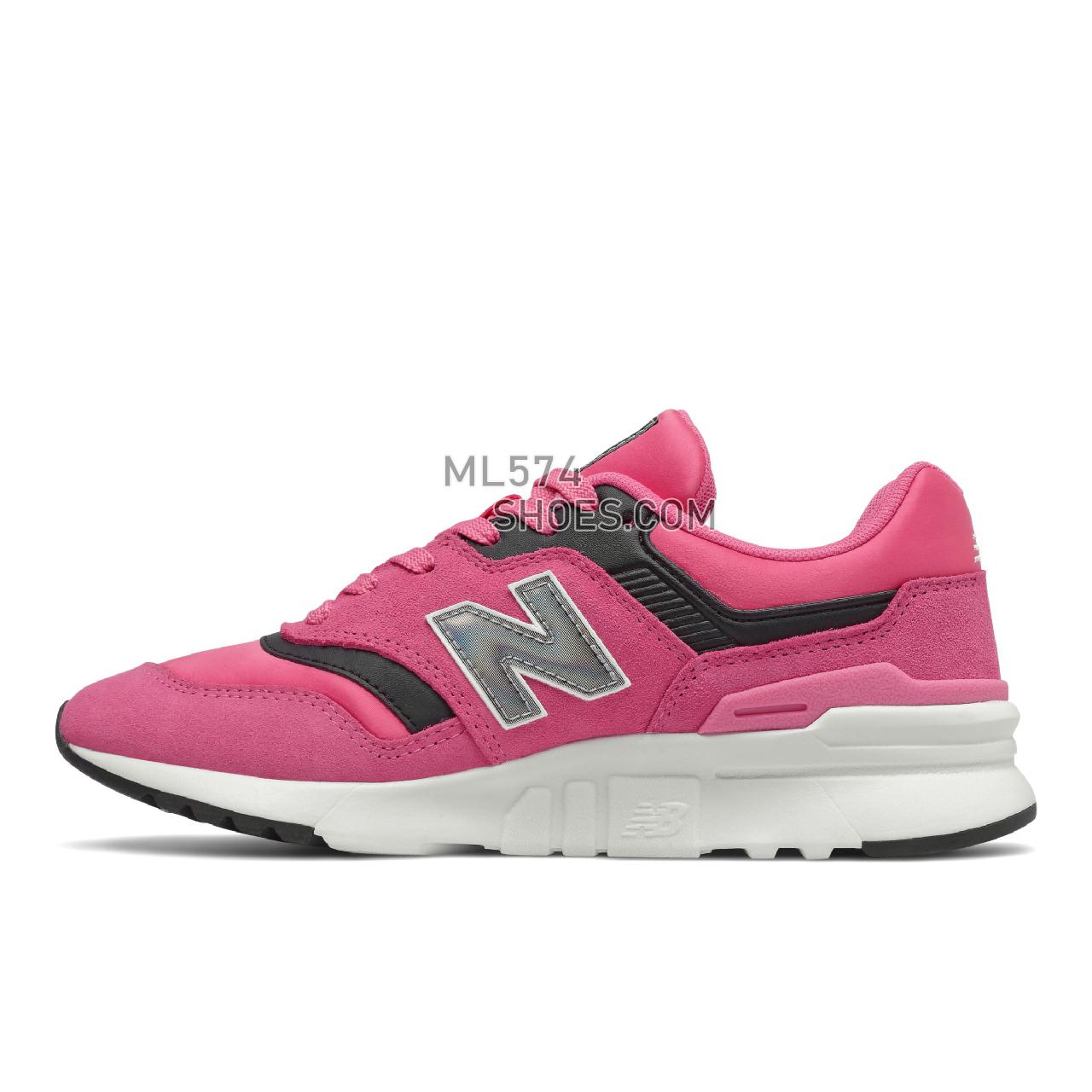 New Balance 997H - Women's Classic Sneakers - Sporty Pink with Black - CW997HLL