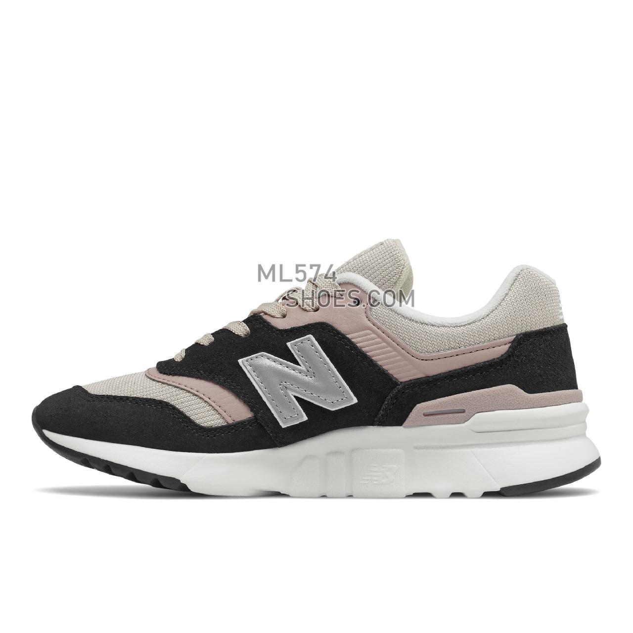 New Balance 997H - Women's Classic Sneakers - Black with White - CW997HTK