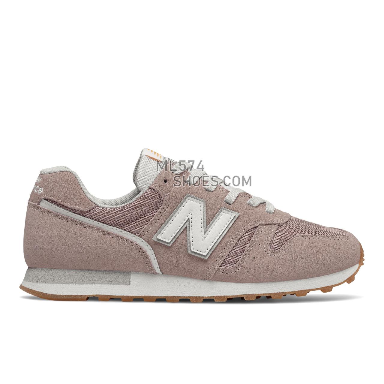 New Balance 373V2 - Women's Classic Sneakers - Au Lait with White - WL373HR2