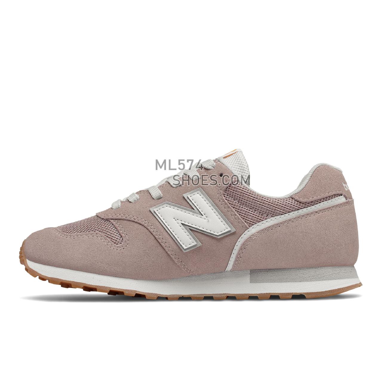 New Balance 373V2 - Women's Classic Sneakers - Au Lait with White - WL373HR2