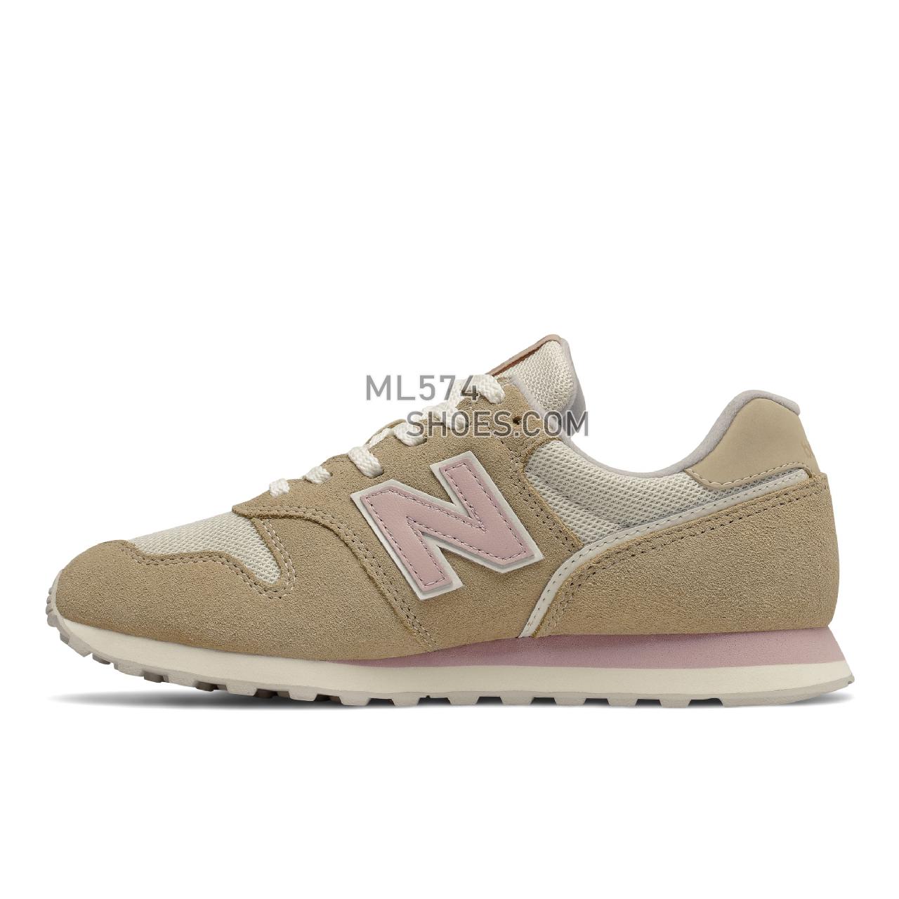 New Balance 373V2 - Women's Classic Sneakers - Incense with Space Pink - WL373EE2