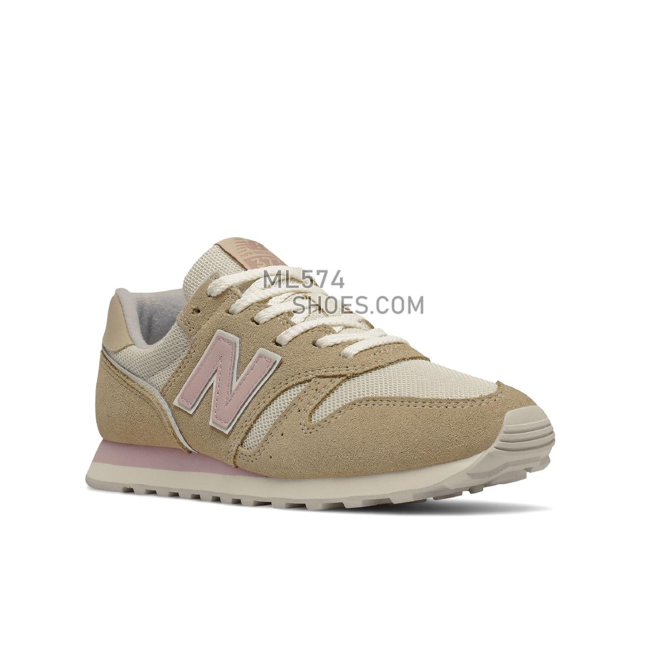 New Balance 373V2 - Women's Classic Sneakers - Incense with Space Pink - WL373EE2