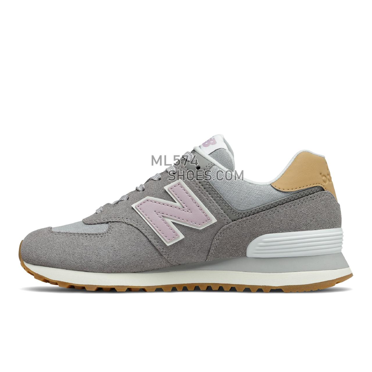 New Balance 574 - Women's Classic Sneakers - Steel with Rose Water - WL574NA2