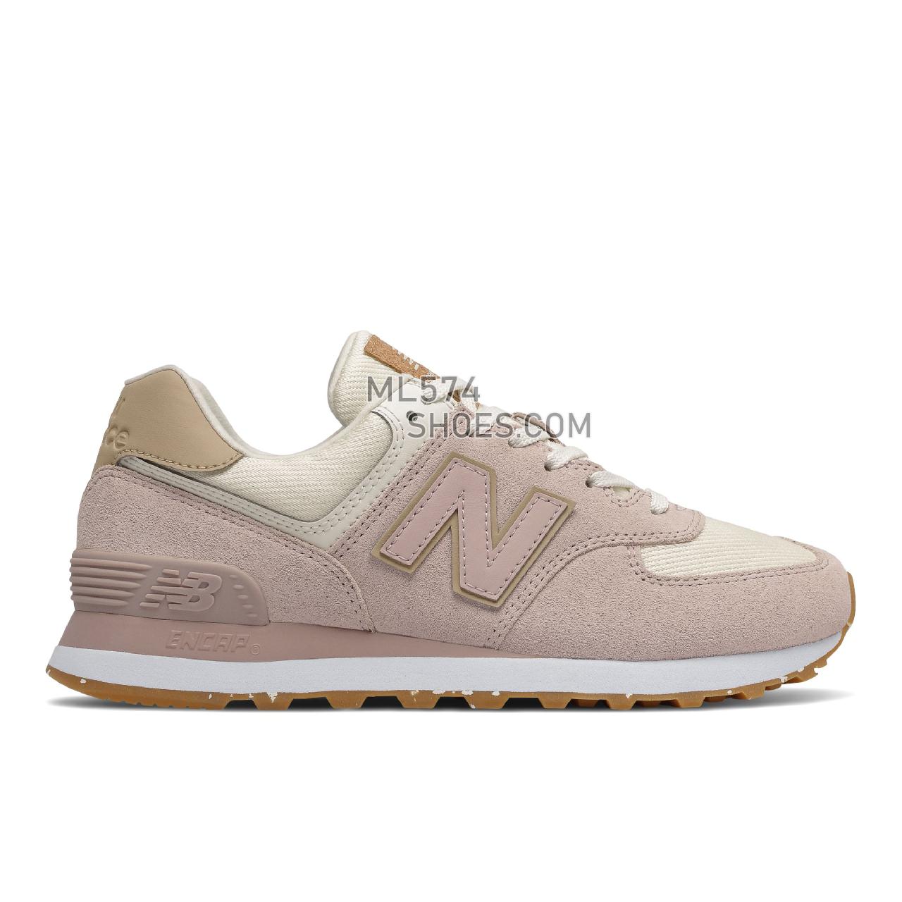 New Balance 574 - Women's Classic Sneakers - Space Pink with Angora - WL574SP2