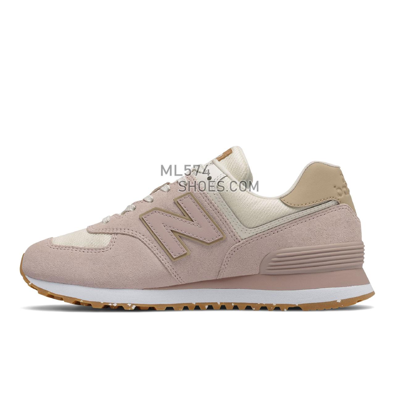 New Balance 574 - Women's Classic Sneakers - Space Pink with Angora - WL574SP2