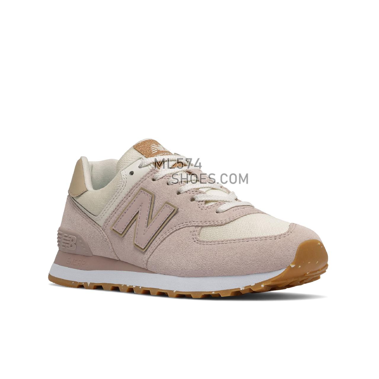 New Balance 574 - Women's Classic Sneakers - Space Pink with Angora - WL574SP2