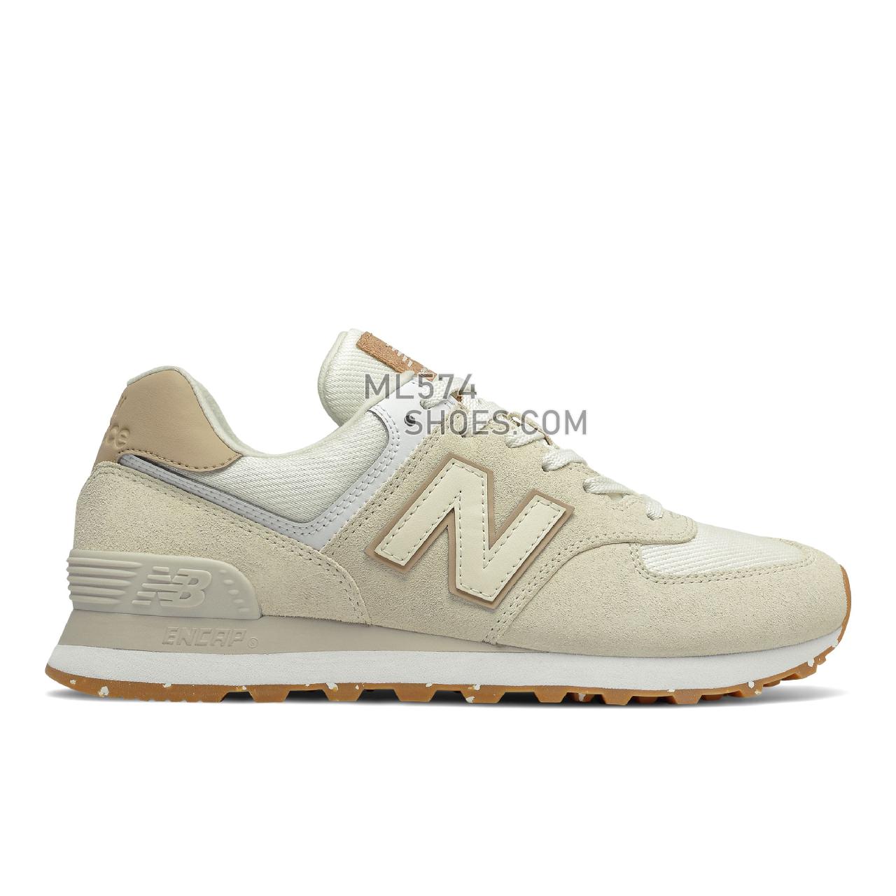 New Balance 574 - Women's Classic Sneakers - Angora with Incense - WL574SL2