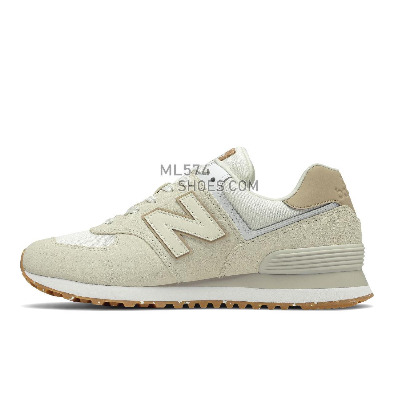 New Balance 574 - Women's Classic Sneakers - Angora with Incense - WL574SL2