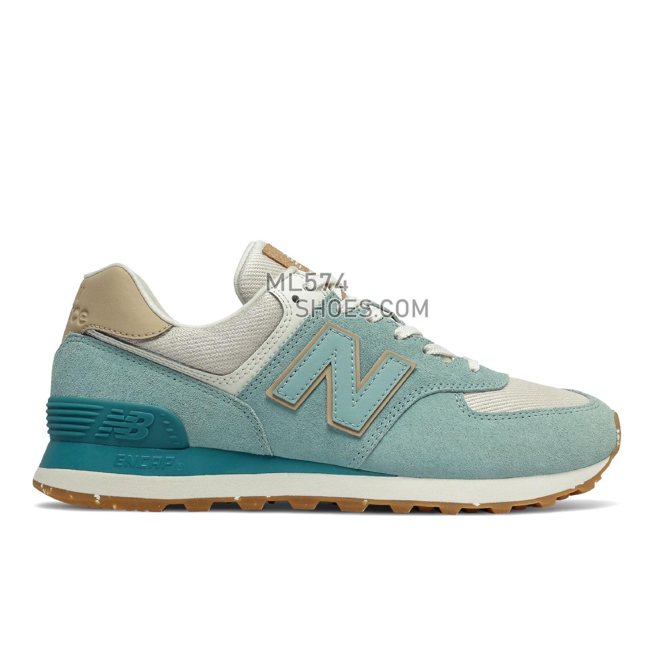 New Balance 574 - Women's Classic Sneakers - Storm Blue with Sea Salt - WL574SG2