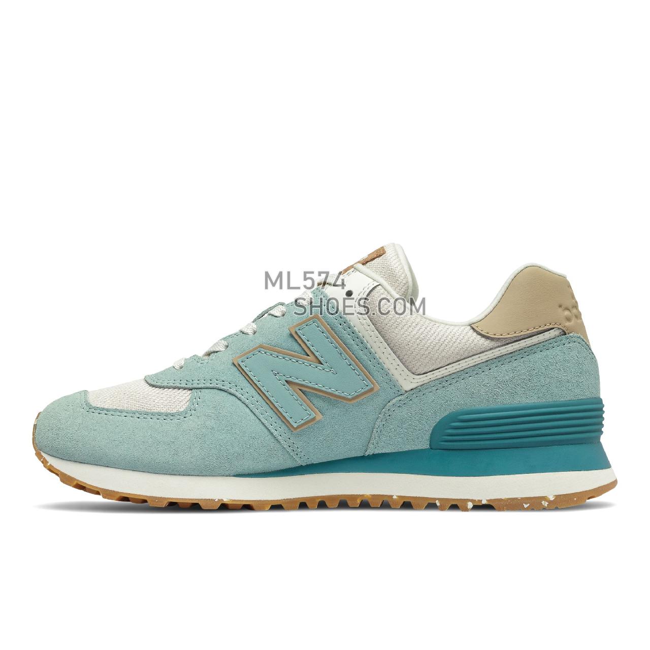 New Balance 574 - Women's Classic Sneakers - Storm Blue with Sea Salt - WL574SG2