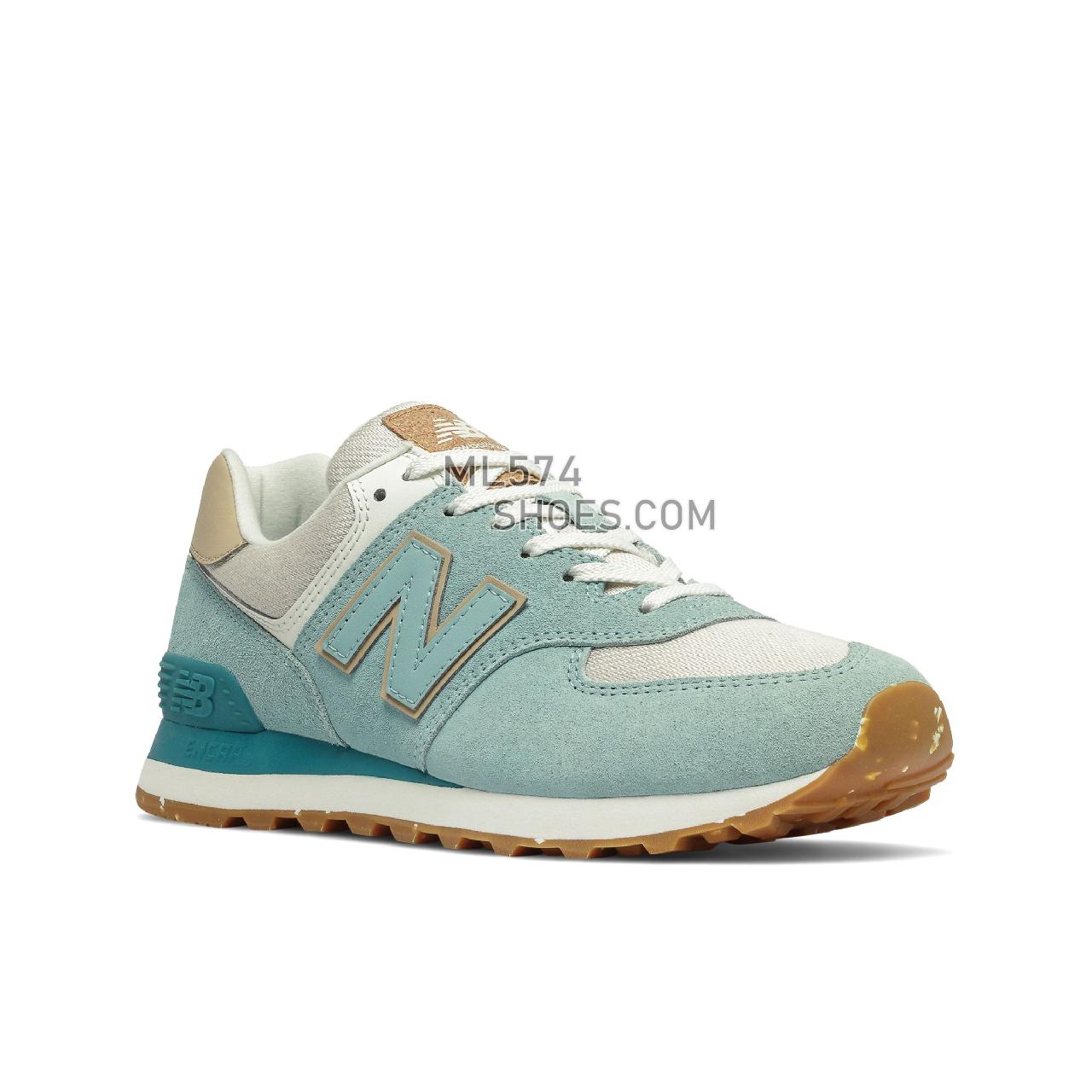 New Balance 574 - Women's Classic Sneakers - Storm Blue with Sea Salt - WL574SG2