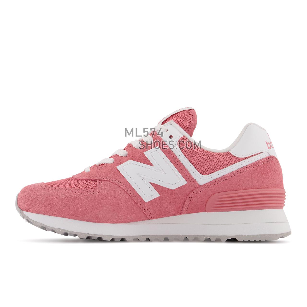 New Balance 574v2 - Women's Classic Sneakers - Natural Pink with White - WL574FP2