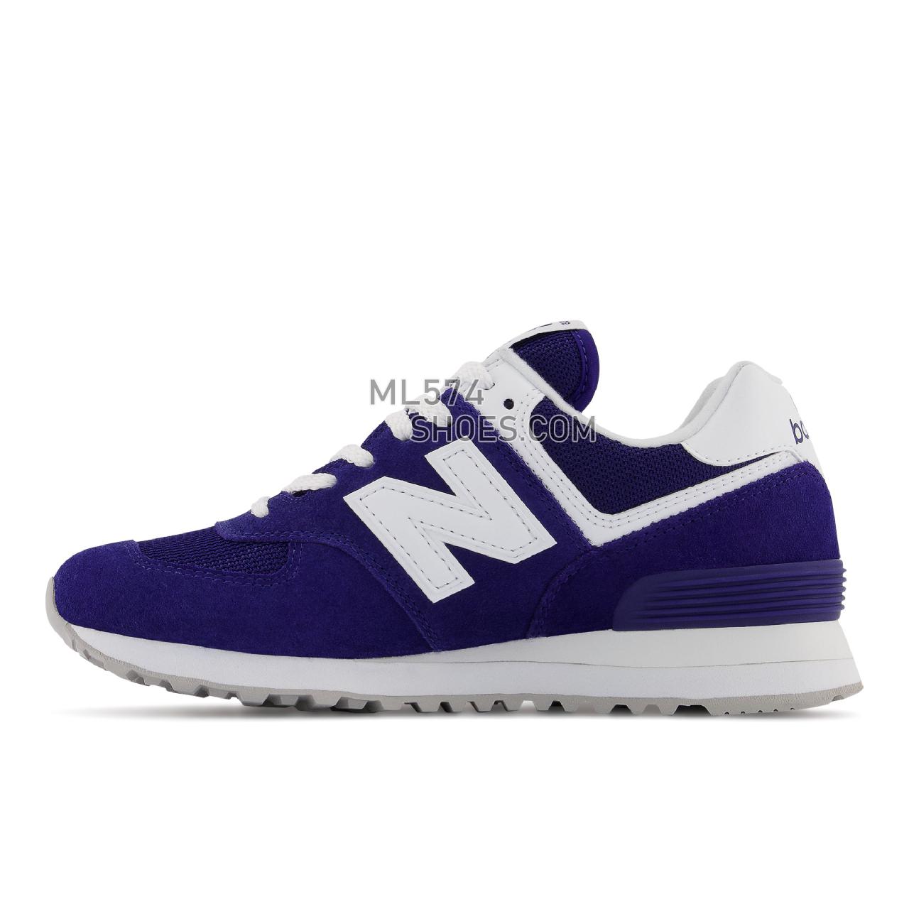 New Balance 574v2 - Women's Classic Sneakers - Victory Blue with White - WL574FK2