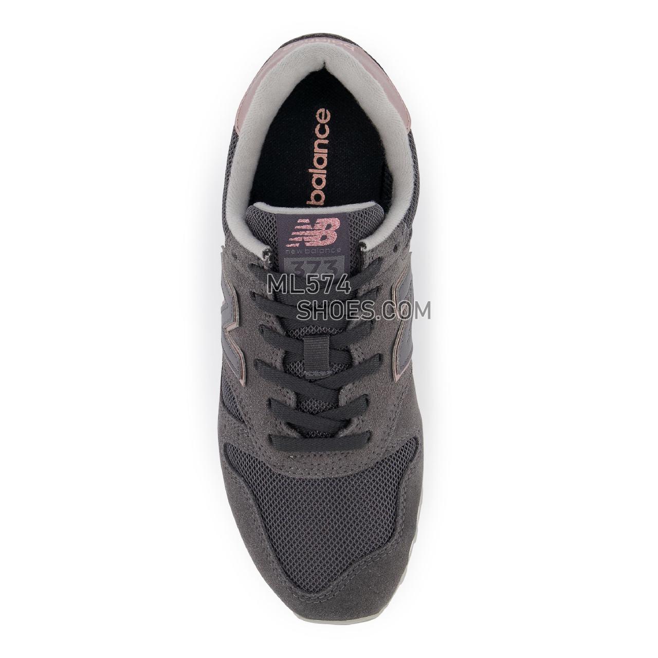 New Balance 373v2 - Women's Classic Sneakers - Magnet with Pink Metallic - WL373TF2
