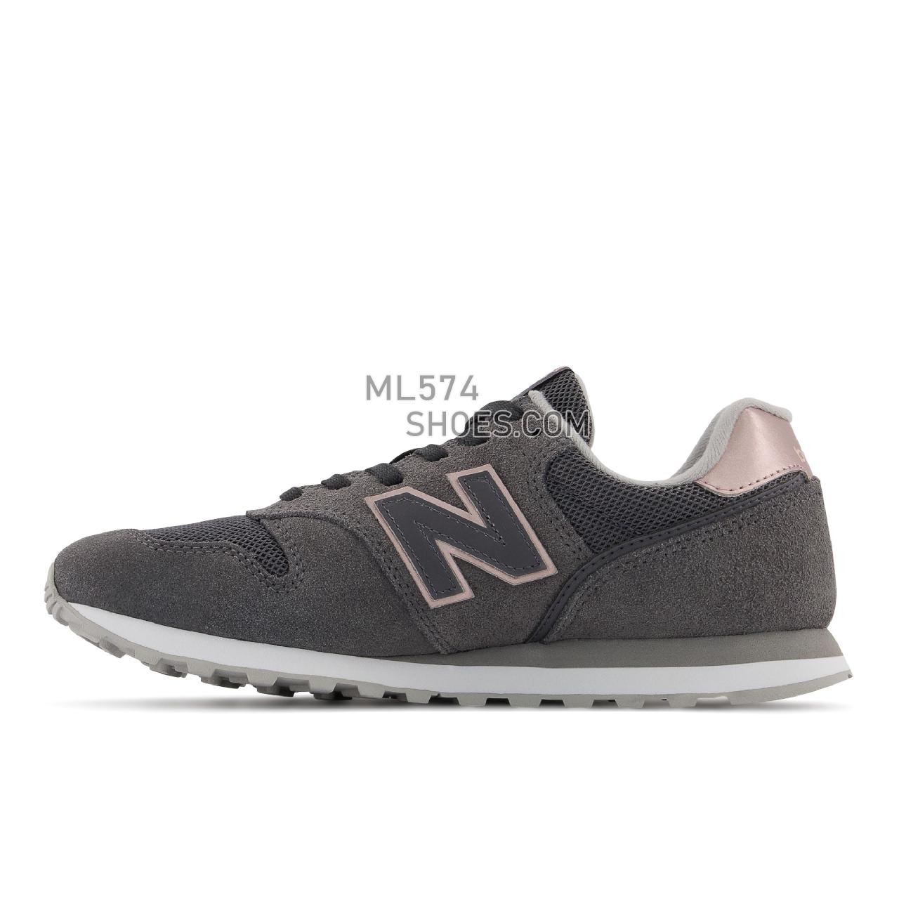 New Balance 373v2 - Women's Classic Sneakers - Magnet with Pink Metallic - WL373TF2