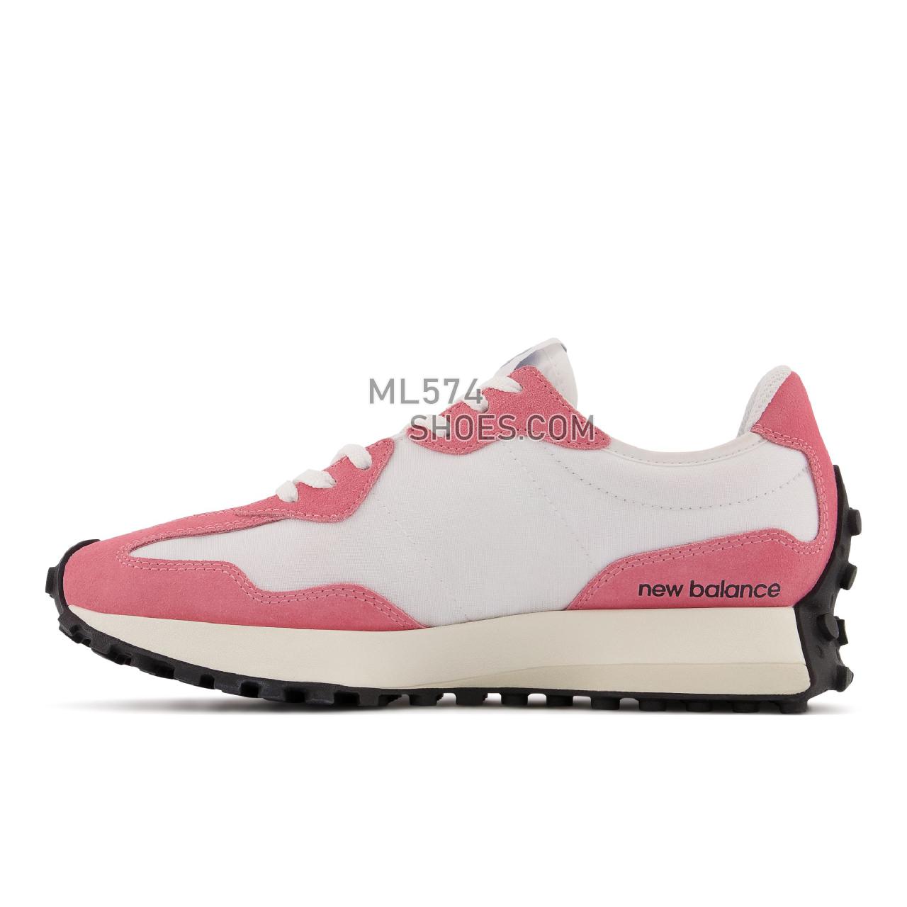 New Balance 327 - Women's Classic Sneakers - Natural Pink with White - WS327LAG