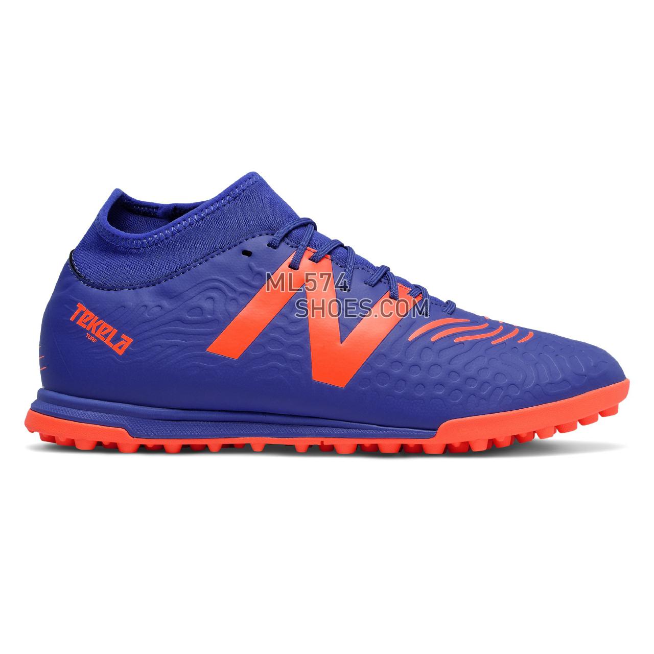 New Balance Tekela V3 Magique TF - Men's Classic Sneakers - Cobalt with Dynomite - MST3TBG3