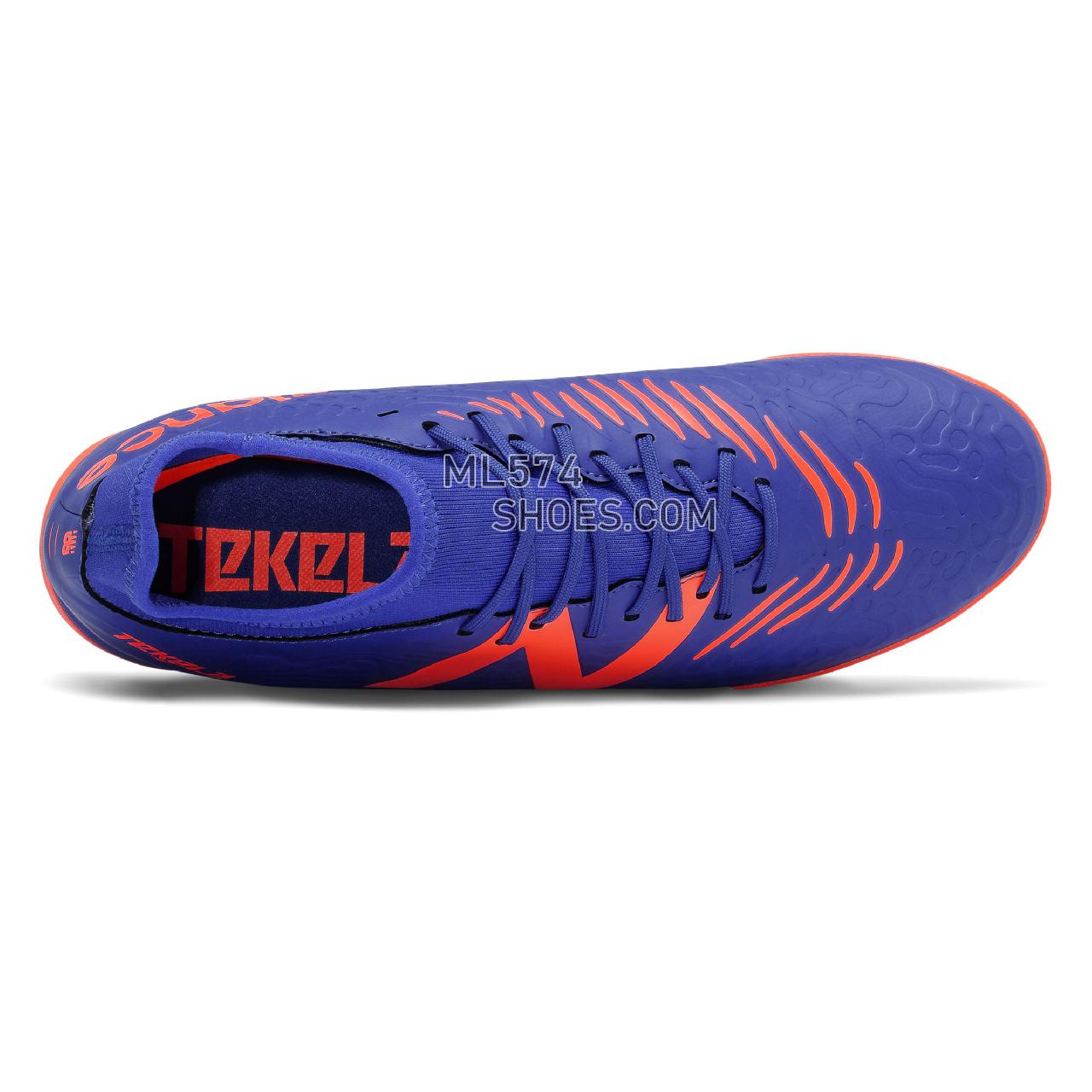 New Balance Tekela V3 Magique TF - Men's Classic Sneakers - Cobalt with Dynomite - MST3TBG3