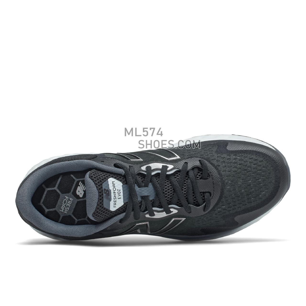 New Balance Fresh Foam EVOZ - Men's Classic Sneakers - Black with Grey - MEVOZLK