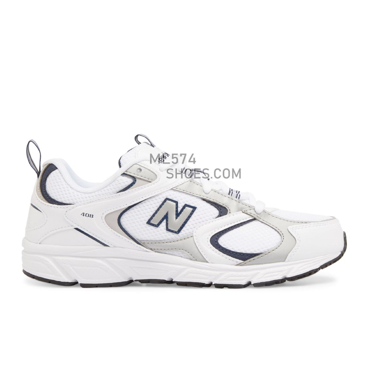 New Balance 408 - Men's Classic Sneakers - Nb White with Natural Indigo - ML408A