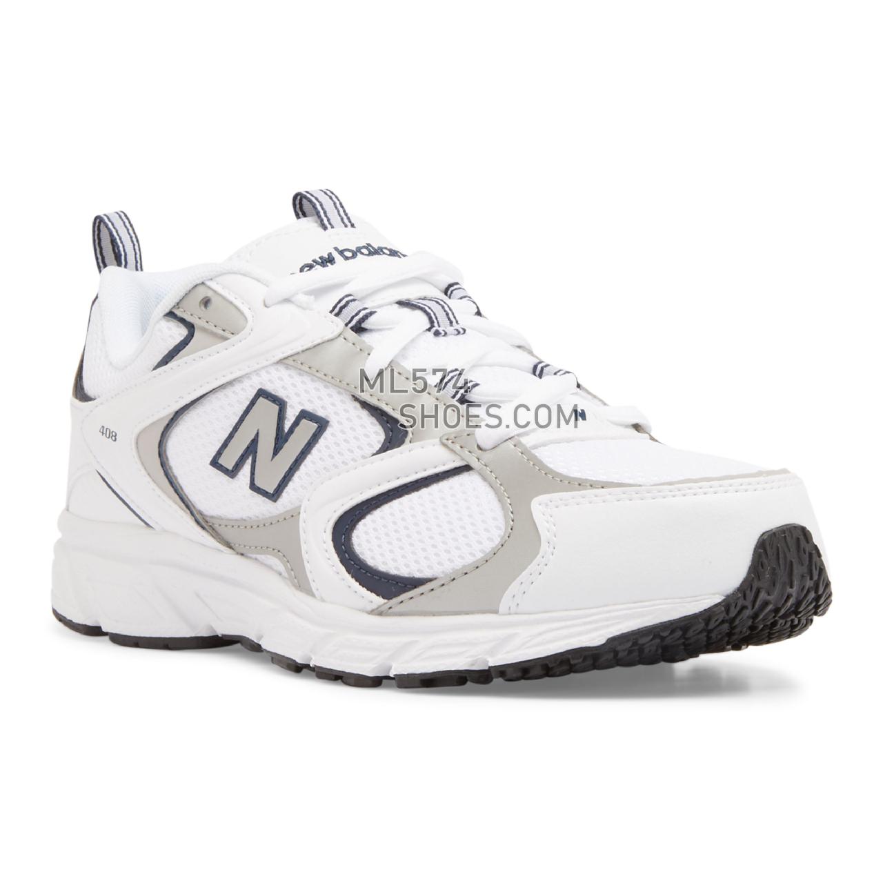 New Balance 408 - Men's Classic Sneakers - Nb White with Natural Indigo - ML408A