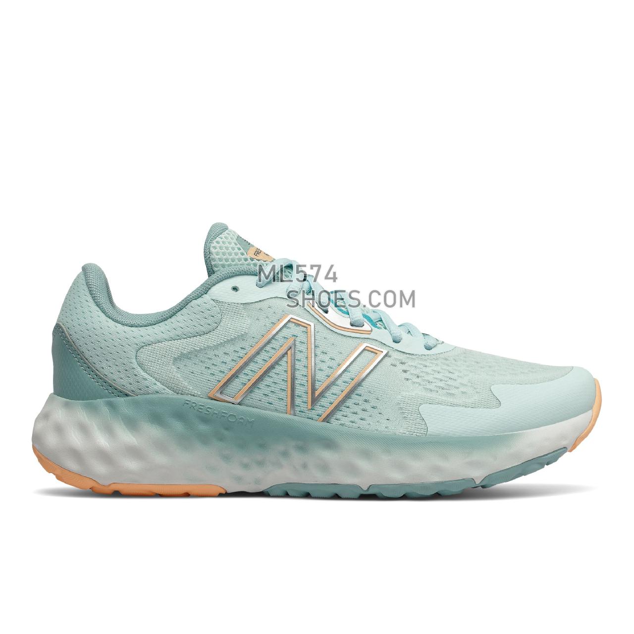 New Balance WEVOZV1 - Women's Classic Sneakers - White with Pale Blue Chill - WEVOZCM1