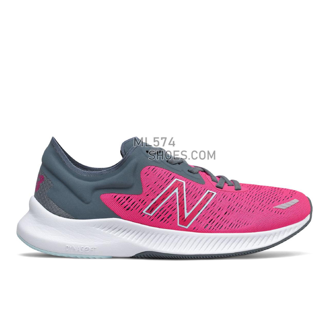 New Balance DynaSoft PESU - Women's Classic Sneakers - Pink Glo with Ocean Grey - WPESURP1