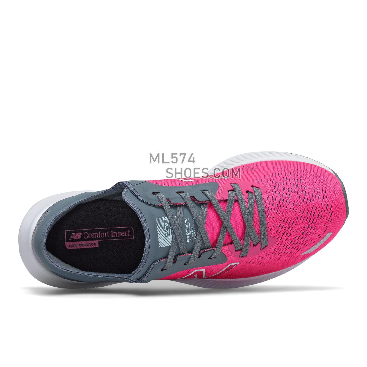 New Balance DynaSoft PESU - Women's Classic Sneakers - Pink Glo with Ocean Grey - WPESURP1
