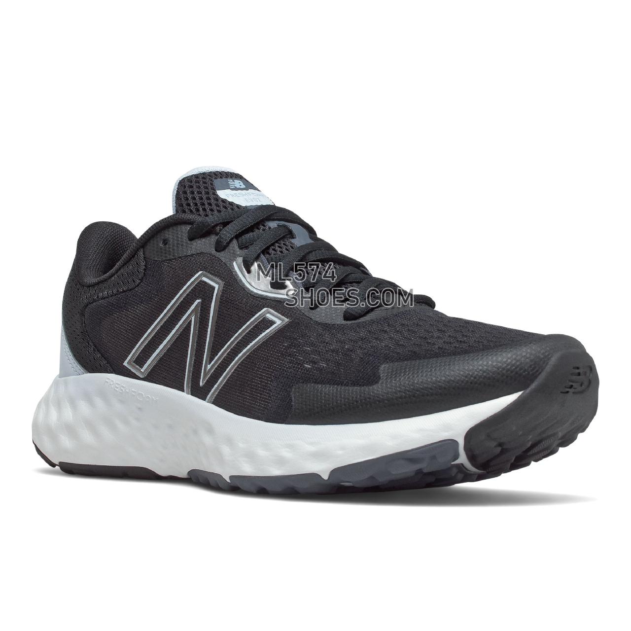 New Balance Fresh Foam EVOZ - Women's Classic Sneakers - Black with Blue - WEVOZLK