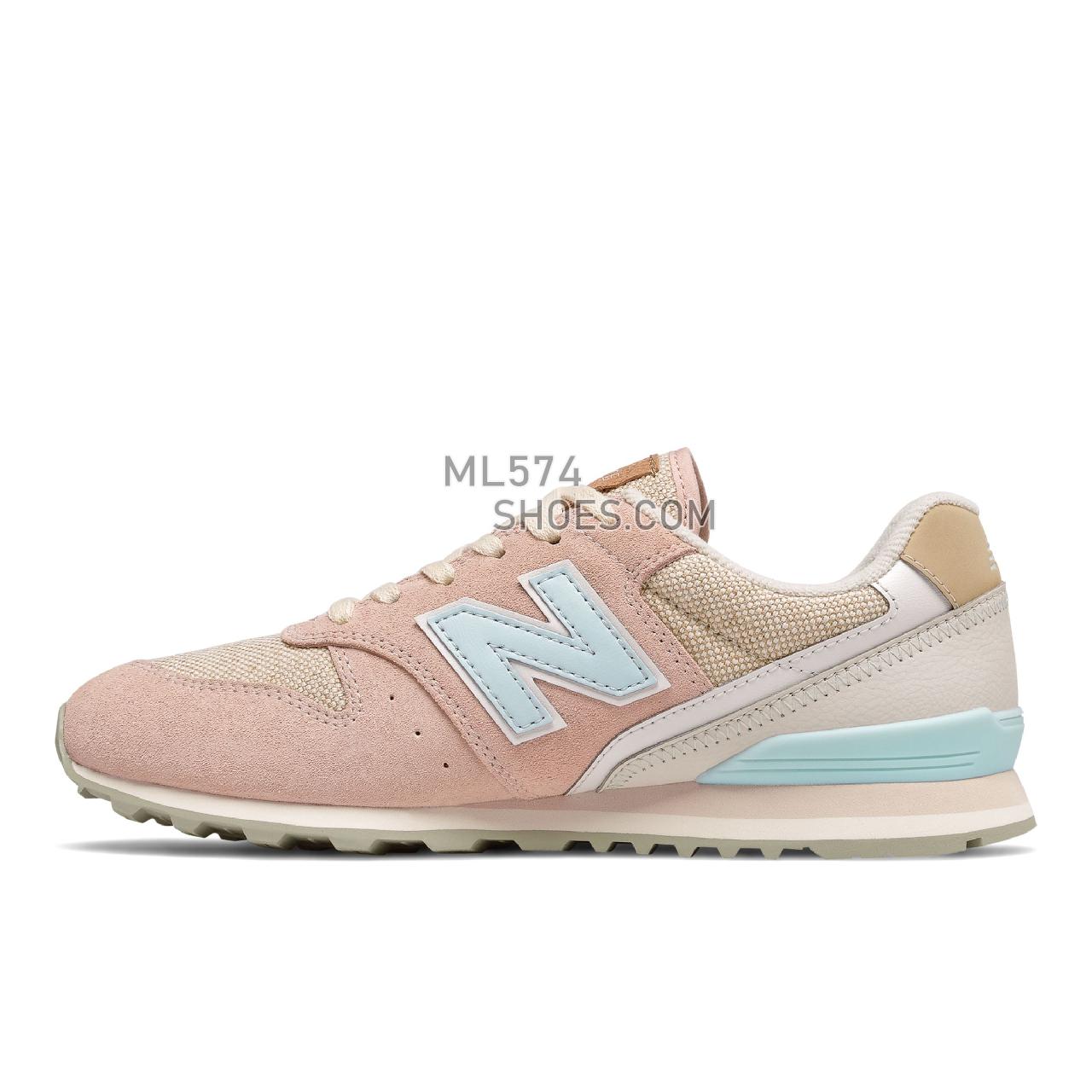 New Balance WL996v2 - Women's Classic Sneakers - Rose Water with White Mint - WL996CPA