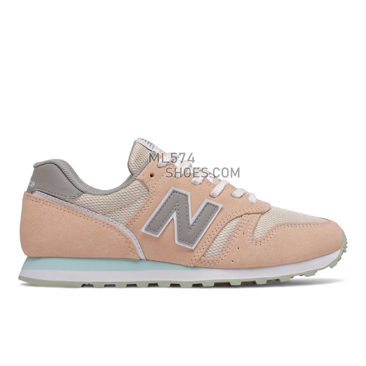 New Balance WL373 - Women's Classic Sneakers - Rose Water with White Mint - WL373CP2