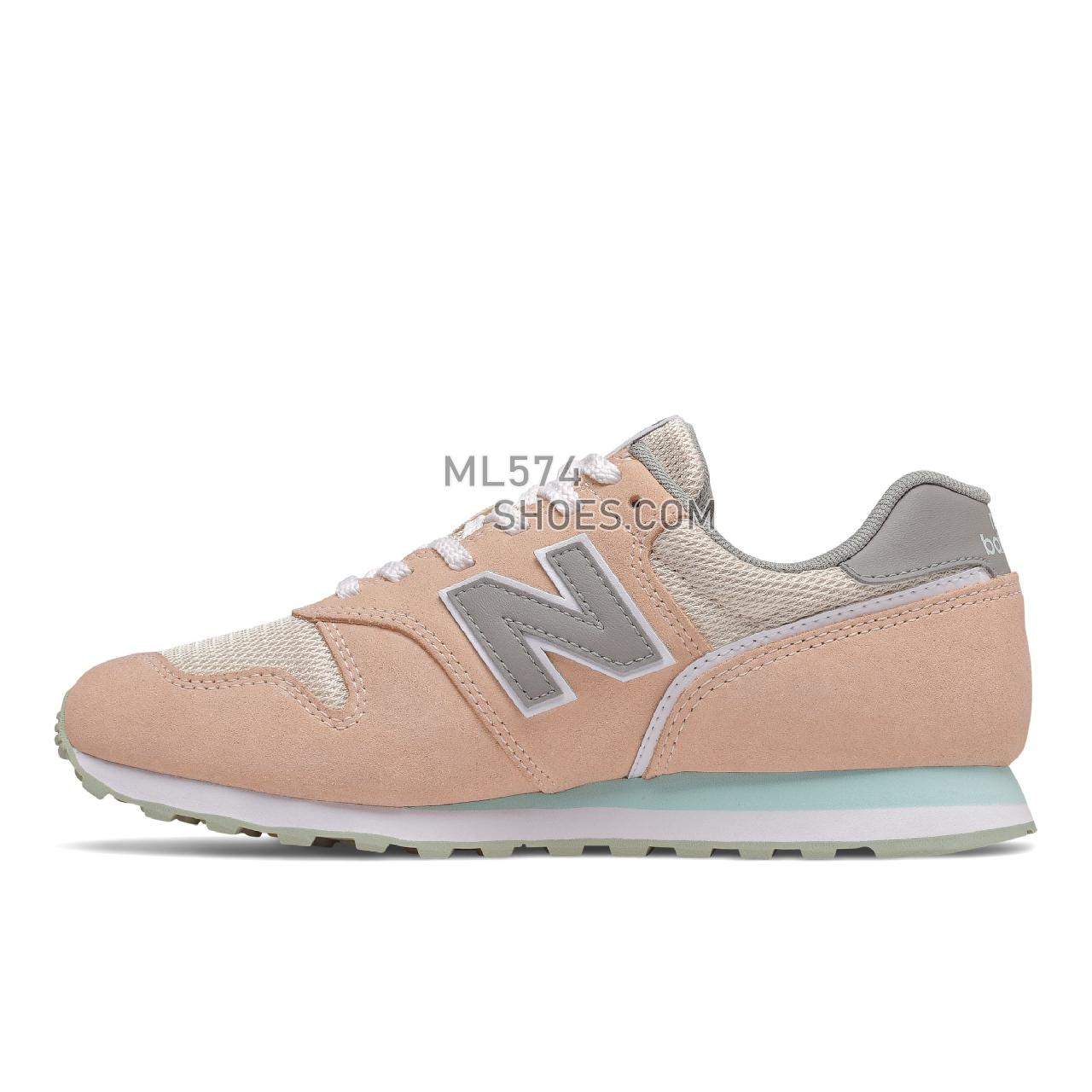 New Balance WL373 - Women's Classic Sneakers - Rose Water with White Mint - WL373CP2