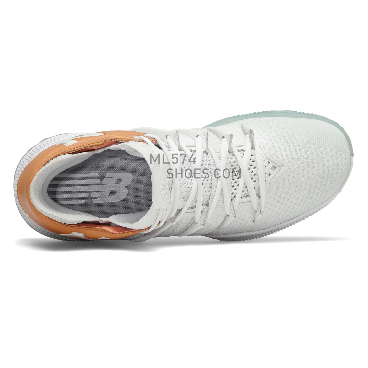 New Balance OMN1S - Women's Classic Sneakers - White with Summer Fog and Toast - WBOMN1TS