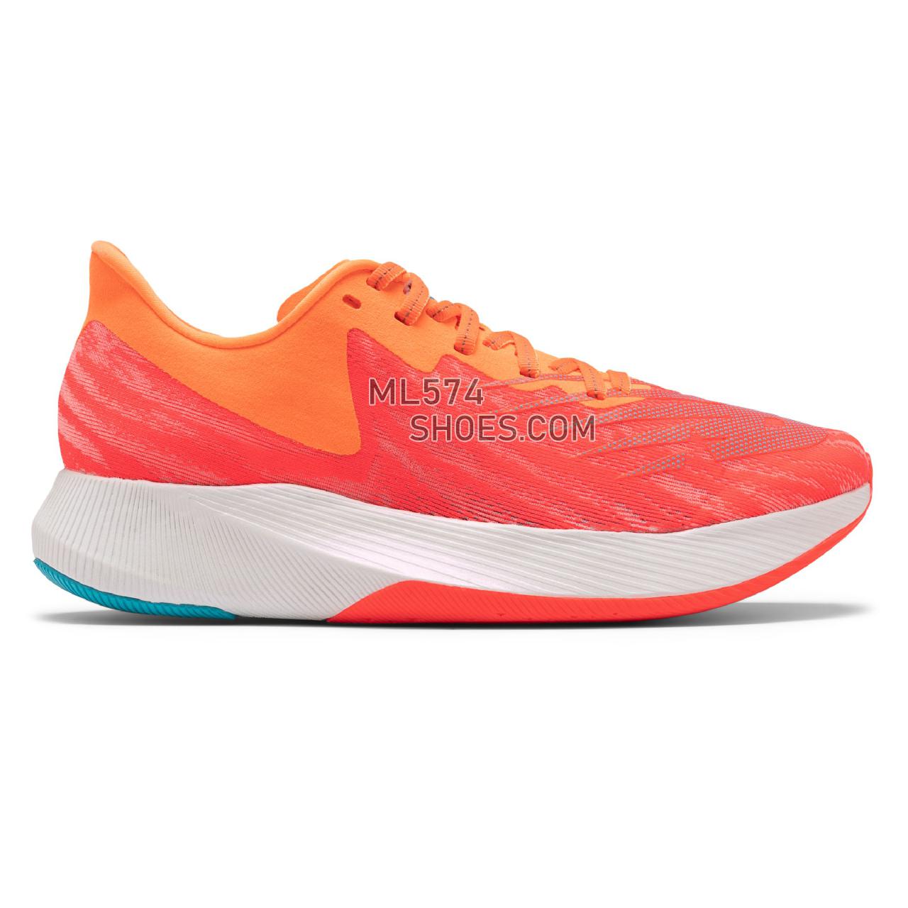 New Balance Fuelcell TC - Women's Classic Sneakers - Vivid Coral with Citrus Punch and Virtual Sky - WRCXVC1