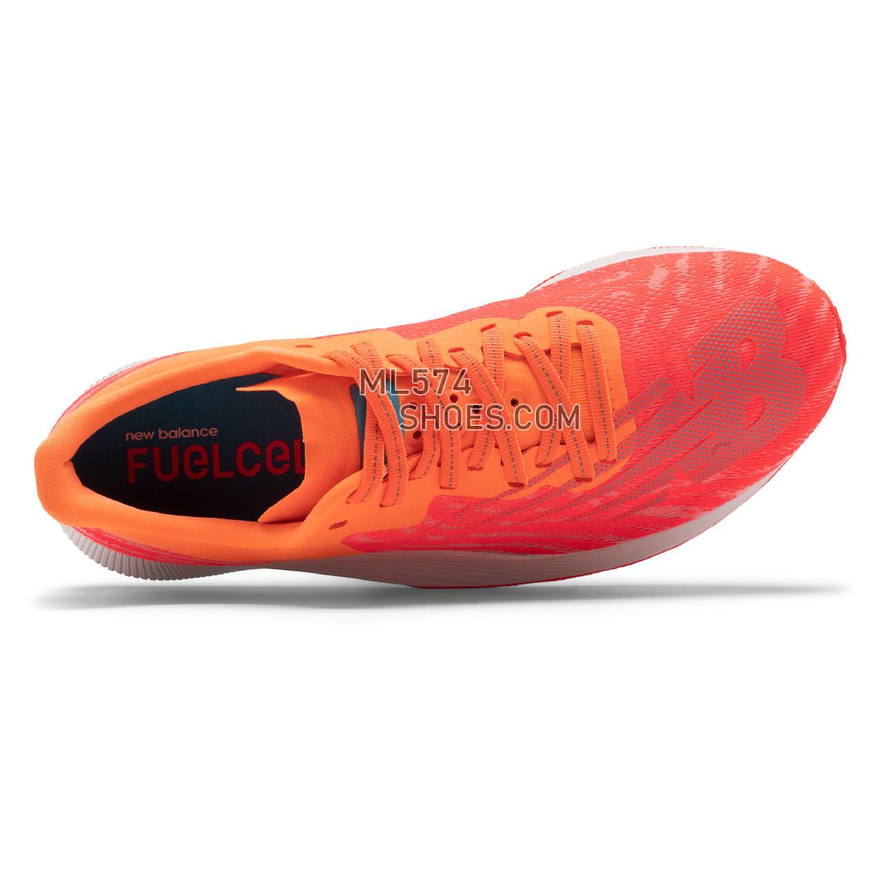 New Balance Fuelcell TC - Women's Classic Sneakers - Vivid Coral with Citrus Punch and Virtual Sky - WRCXVC1