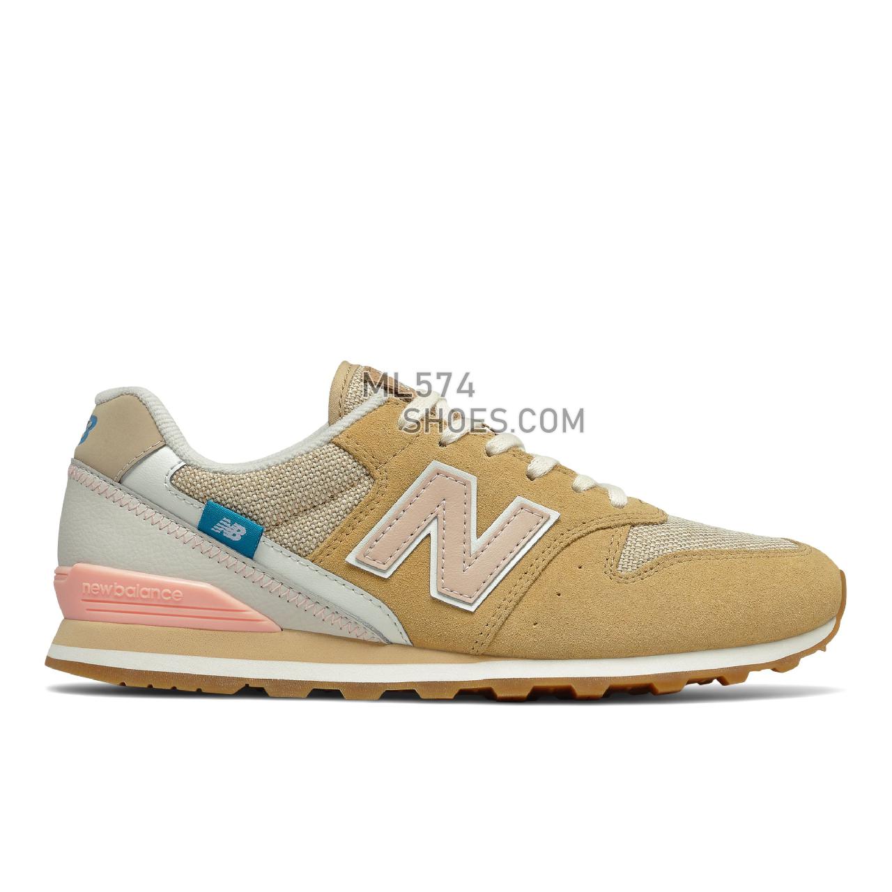 New Balance WL996v2 - Women's Classic Sneakers - Maple Sugar with Cloud Pink - WL996CPD