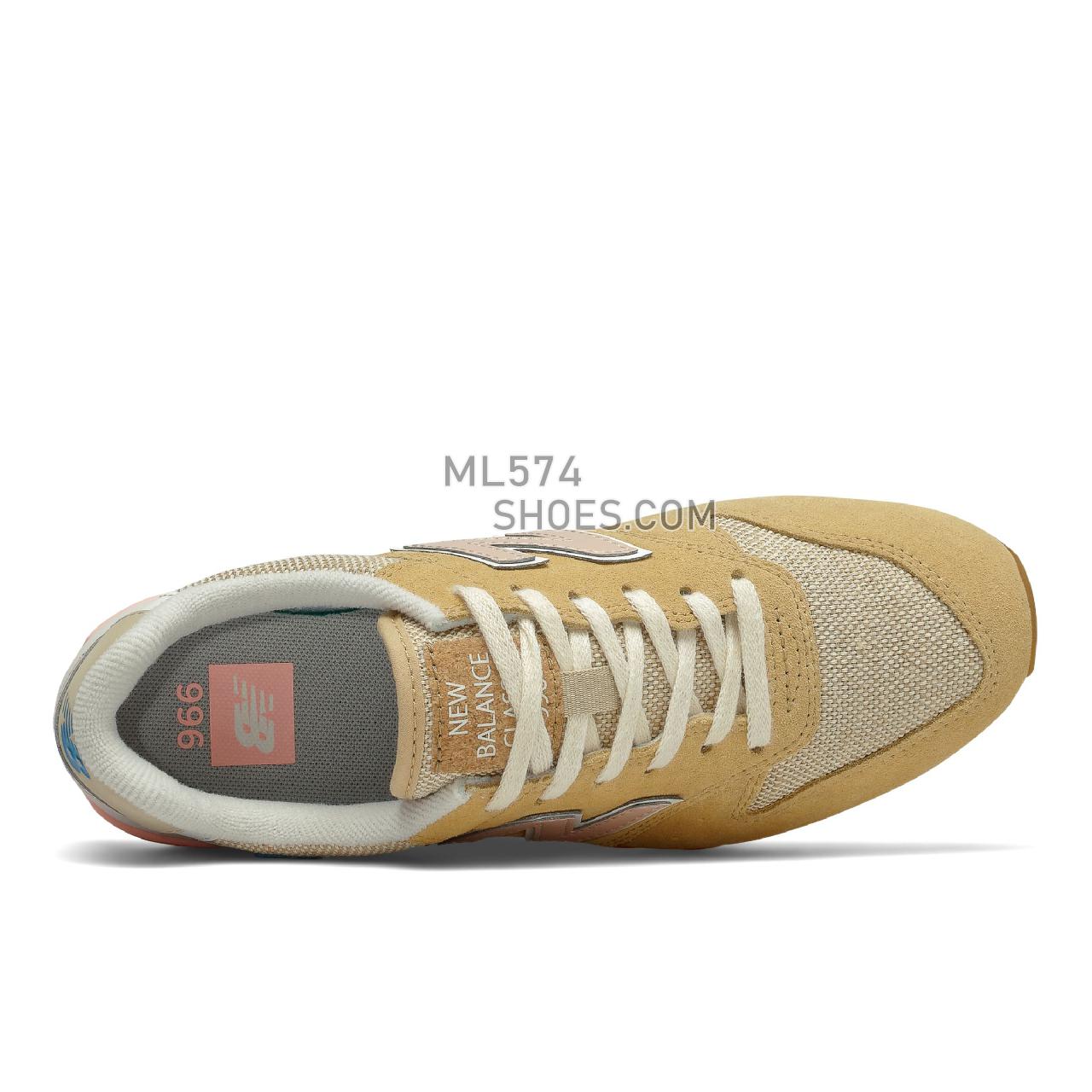 New Balance WL996v2 - Women's Classic Sneakers - Maple Sugar with Cloud Pink - WL996CPD