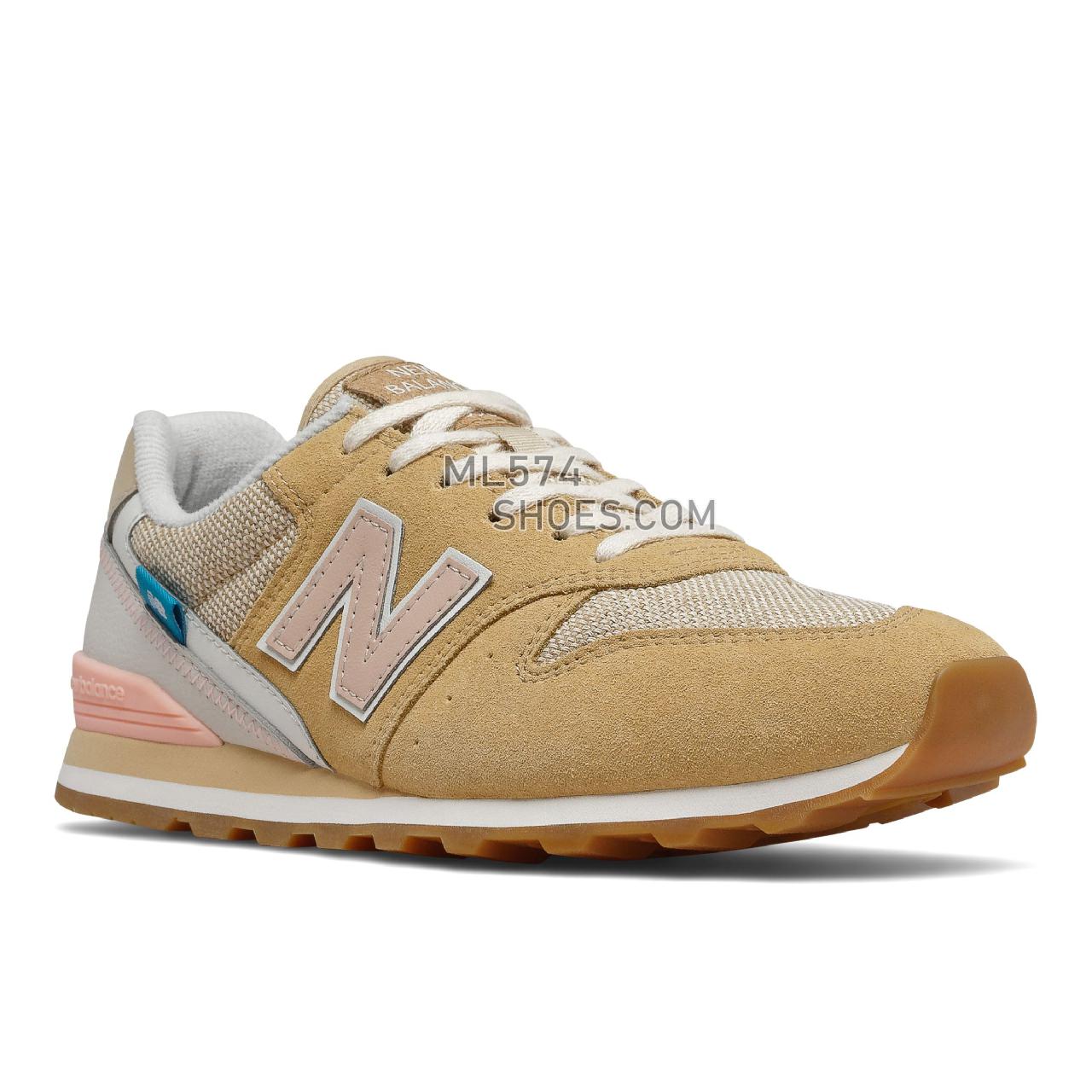 New Balance WL996v2 - Women's Classic Sneakers - Maple Sugar with Cloud Pink - WL996CPD